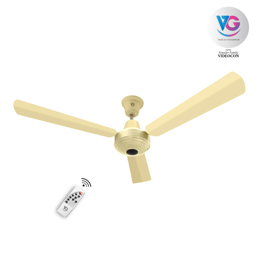 VG Green Breeze BLDC Ceiling Fan With Remote (Ivory Glossy)