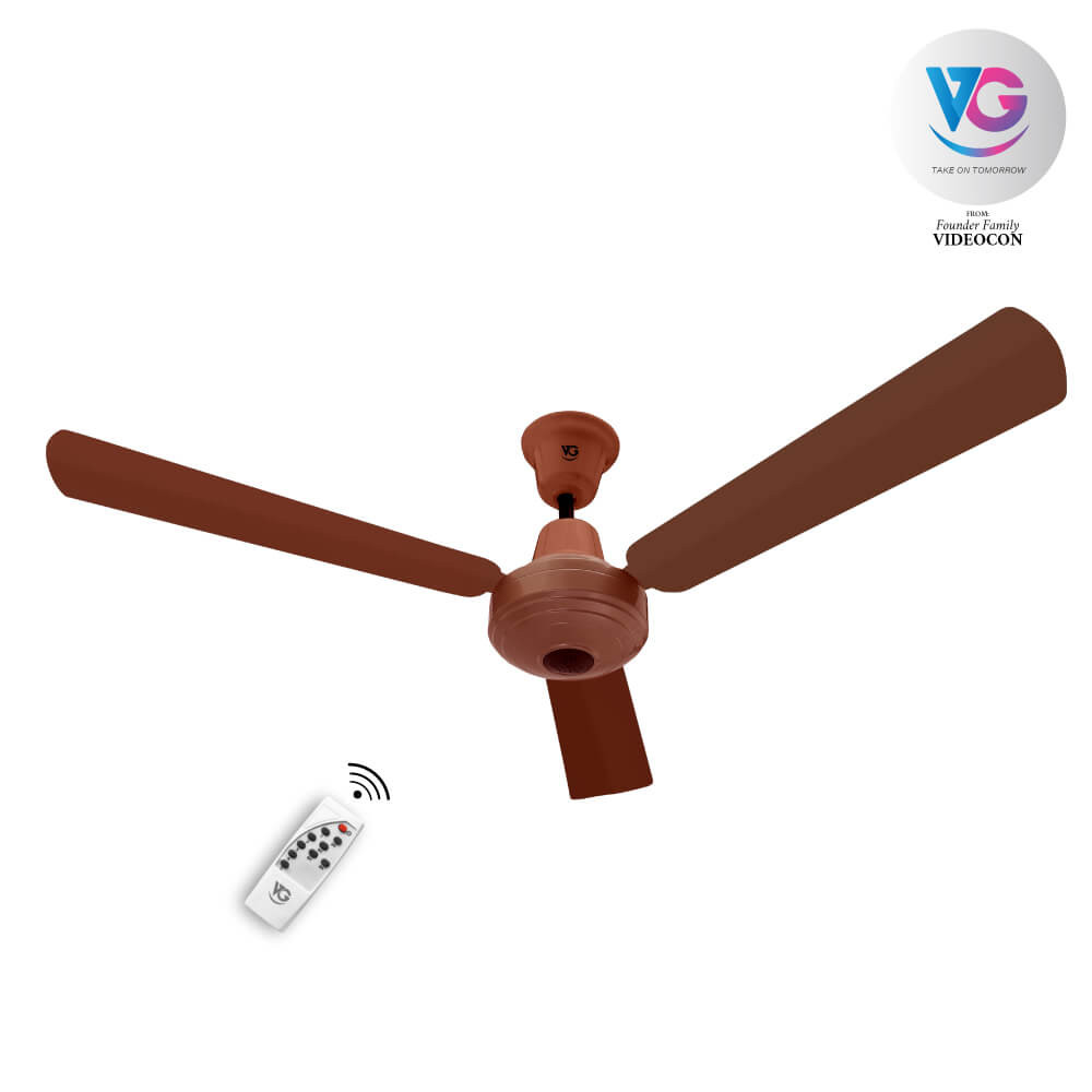 VG Green Breeze BLDC Ceiling Fan With Remote (Ruby Maroon)